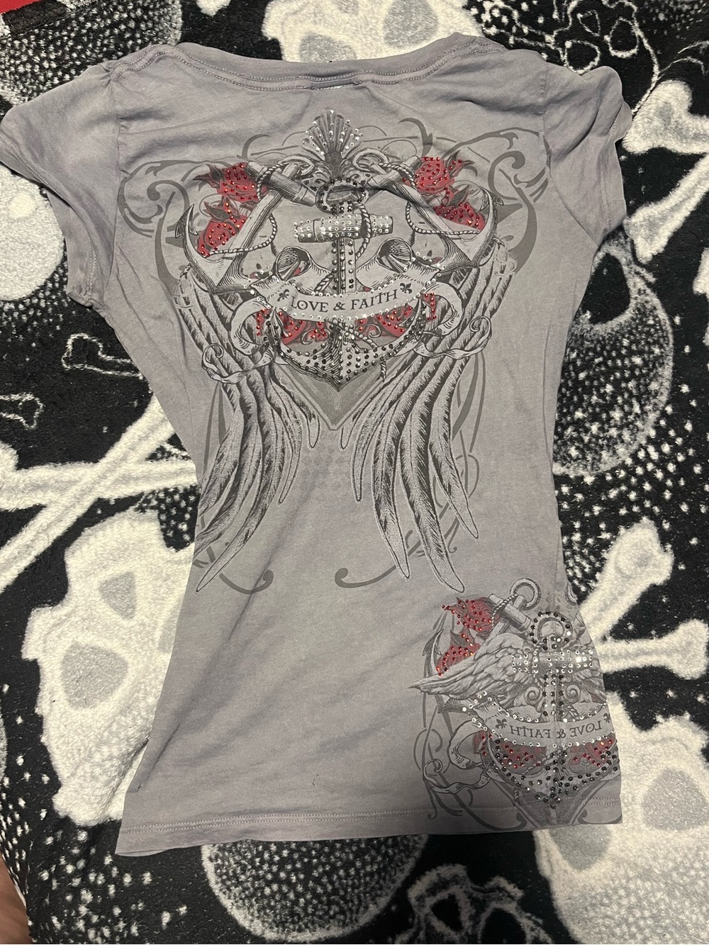 KATYDID y2k trashy bedazzled t shirt